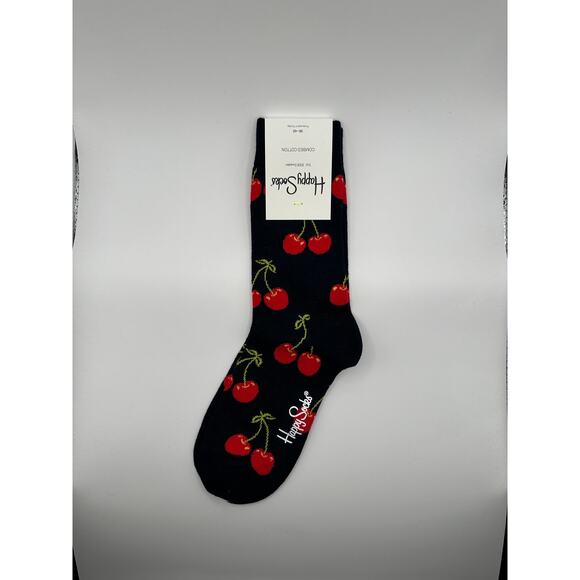 Happy Socks Accessories - 1 Pair Happy Socks Black Cherry Size Medium Unisex